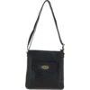 Leather Croc Cross-Body Bag Black: L-70 -Luxe Style Central ashwood leather croc cross body bag black l 70 p6385 23427 image