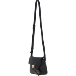 Leather Cross Body Bag Black: C-50 -Luxe Style Central ashwood leather cross body bag black c 50 p5403 23690 image