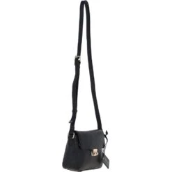Leather Cross Body Bag Black: C-50 -Luxe Style Central ashwood leather cross body bag black c 50 p5403 23692 image