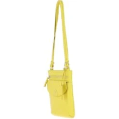 Leather Crossbody Bag Yellow: CB-5 -Luxe Style Central ashwood leather crossbody bag yellow cb 5 p7237 26663 image