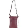 Leather Crossbody Smart Phone Bag Wine: Z-71 -Luxe Style Central ashwood leather crossbody smart phone bag wine z 71 p6998 25538 image