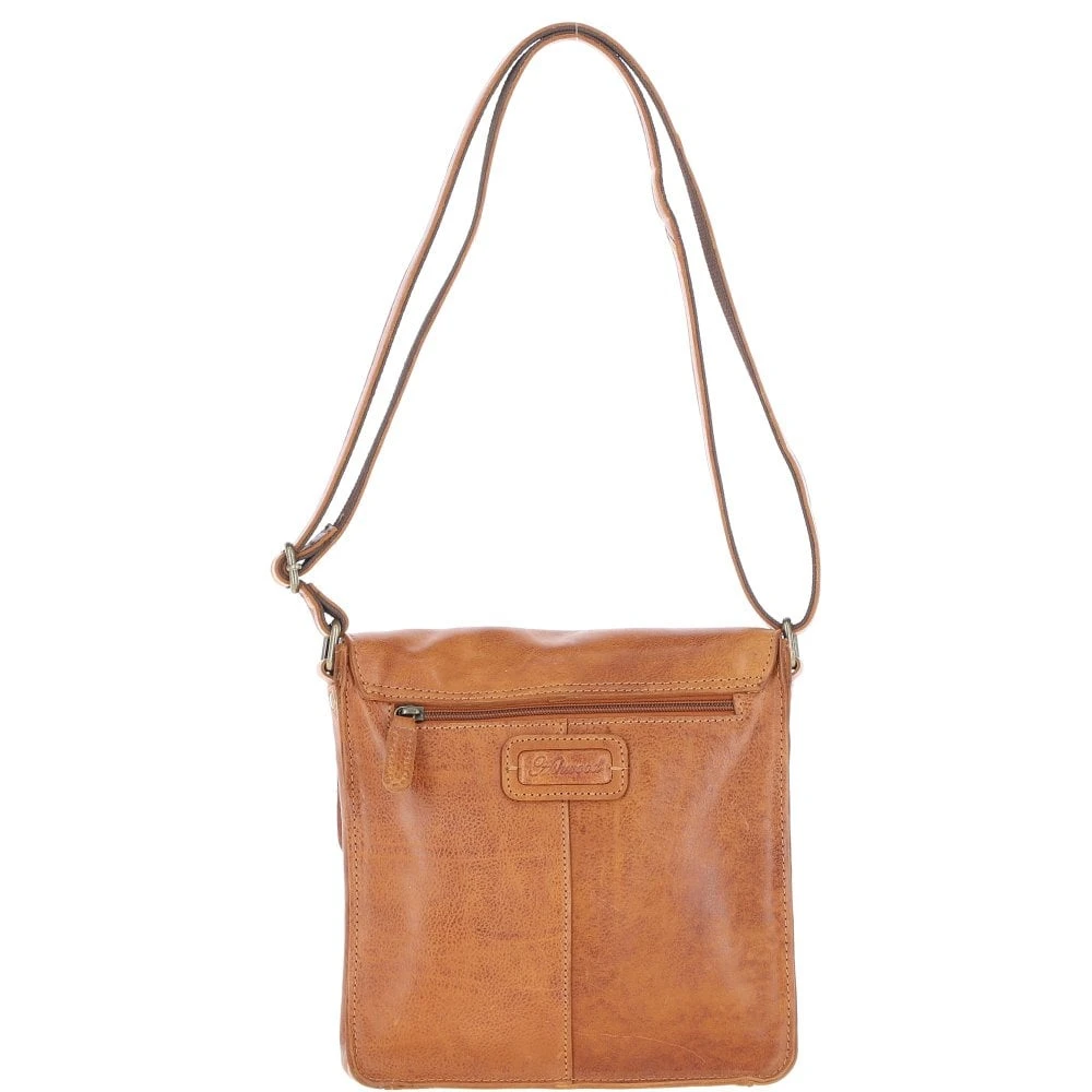 Leather Flight Bag Tan: Dean 6 Leather Flight Bag Tan: Dean - Image 4