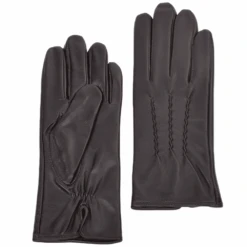 Leather Gloves Plum : 401