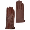 Leather Gloves With Suede Finger Detail Tan : 175