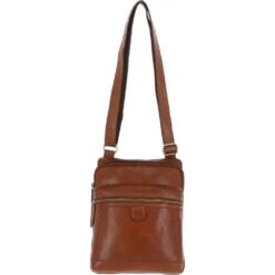 Leather Medium Flight Bag Honey: T-71