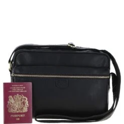 Leather Messenger Bag – Black: T-73 -Luxe Style Central ashwood leather messenger bag black t 73 p6751 24575 image
