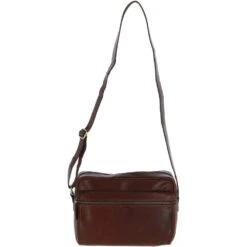 Leather Messenger Bag – Chestnut Tan: T-73