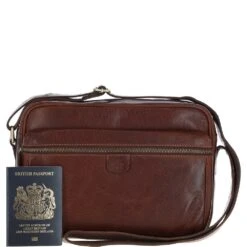 Leather Messenger Bag – Chestnut Tan: T-73 -Luxe Style Central ashwood leather messenger bag chestnut tan t 73 p6752 24582 image