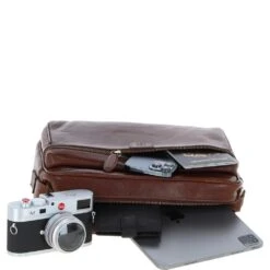 Leather Messenger Bag – Chestnut Tan: T-73 -Luxe Style Central ashwood leather messenger bag chestnut tan t 73 p6752 24584 image