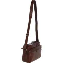 Leather Messenger Bag – Chestnut Tan: T-73 -Luxe Style Central ashwood leather messenger bag chestnut tan t 73 p6752 24585 image