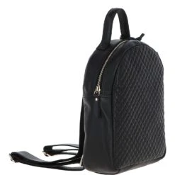 Leather Quilted Backpack Black -Luxe Style Central ashwood leather quilted backpack black p5328 19325 image