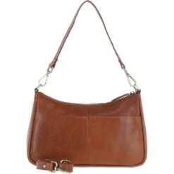 Leather Shoulder Bag Honey: T-84