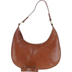 Leather Shoulder Bag Honey: T-86