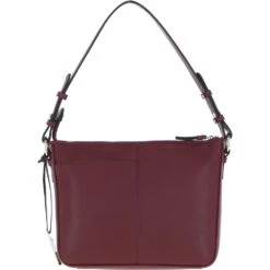 Leather Shoulder Bag Wine: Z-72 -Luxe Style Central ashwood leather shoulder bag wine z 72 p7002 25557 image