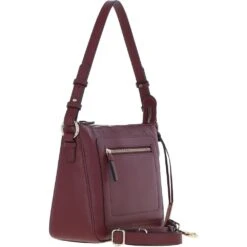 Leather Shoulder Bag Wine: Z-72 -Luxe Style Central ashwood leather shoulder bag wine z 72 p7002 25558 image