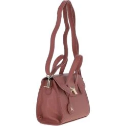 Leather Small Cross Body Bag Salmon: AW003 -Luxe Style Central ashwood leather small cross body bag salmon aw003 p5375 19409 image