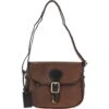 Leather Small Saddle Bag Oily Brown: Joules -Luxe Style Central ashwood leather small saddle bag oily brown joules p6289 22818 image