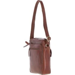 Leather Travel Flight Bag Chestnut: K-42 -Luxe Style Central ashwood leather travel flight bag chestnut k 42 p7322 26873 image