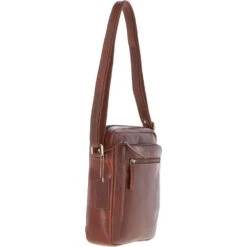 Leather Travel Flight Bag Chestnut: K-42 -Luxe Style Central ashwood leather travel flight bag chestnut k 42 p7322 26875 image