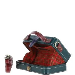 Leather Trinket Box Green: VIN-7 -Luxe Style Central ashwood leather trinket box green vin 7 p6094 21807 image