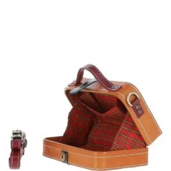 Leather Trinket Box Orange: VIN-7 -Luxe Style Central ashwood leather trinket box orange vin 7 p6096 21797 image