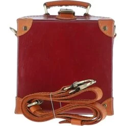 Leather Trinket Box Red: VIN-8