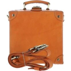 Leather Trinket Box Tan: VIN-8