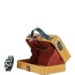 Leather Trinket Box Yellow: VIN-7 -Luxe Style Central ashwood leather trinket box yellow vin 7 p6098 21817 image