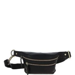 Leather Waist Bag - Black: T-74