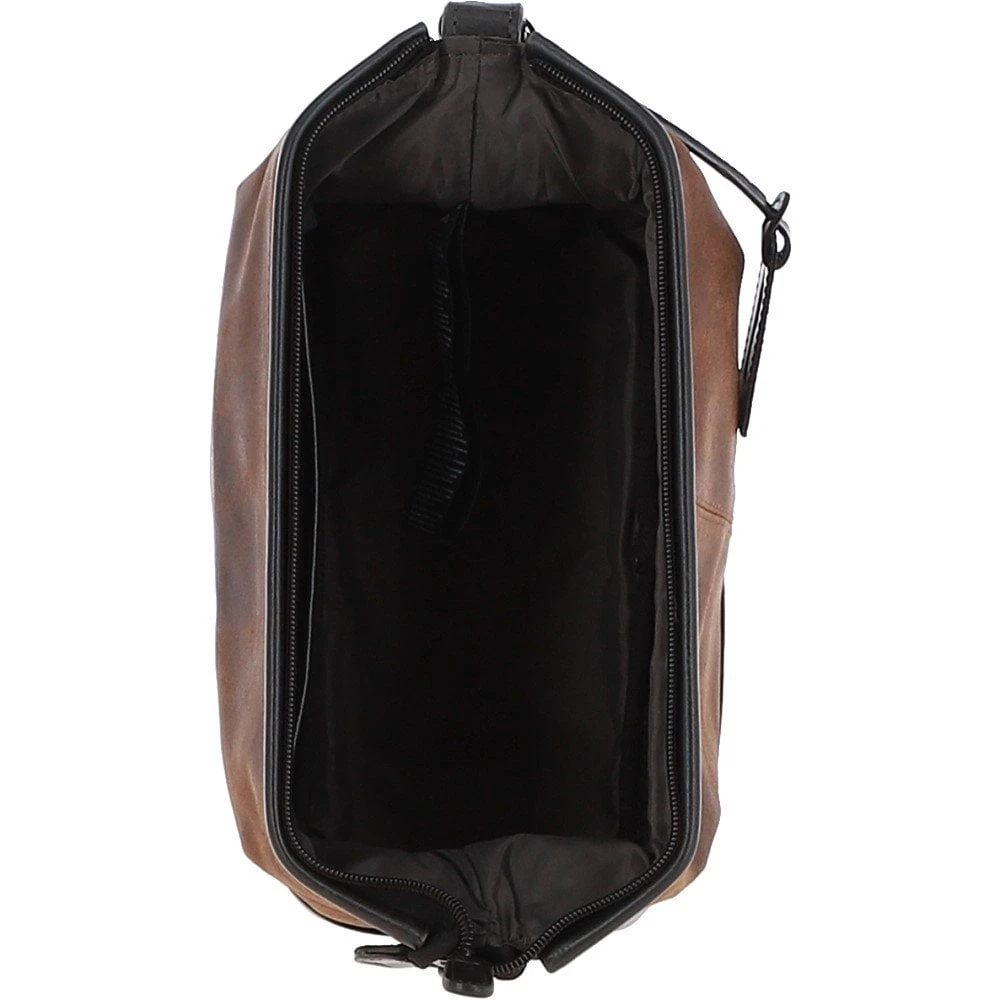 Leather Wash Bag Brown: LOU 7 Leather Wash Bag Brown: LOU - Image 5