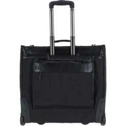 Leather Wheeled Suit Carrier Black : 89149 -Luxe Style Central ashwood leather wheeled suit carrier black 89149 p6735 24667 image