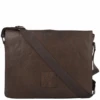 Five Pocket Carry All Leather Messenger Bag Brown/wash : Pedro -Luxe Style Central ashwood luggage five pocket carry all leather messenger bag brown wash pedro p638 2594 image