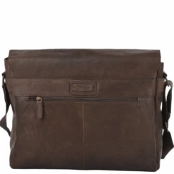 Five Pocket Carry All Leather Messenger Bag Brown/wash : Pedro -Luxe Style Central ashwood luggage five pocket carry all leather messenger bag brown wash pedro p638 2596 image