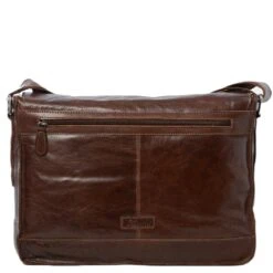 Mens Leather Laptop Messenger Bag Tan/crum : 8343 -Luxe Style Central ashwood luggage mens leather laptop messenger bag tan crum 8343 p299 1367 image