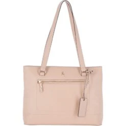 Medium Leather Handbag Panna Cotta Cream : 62238