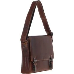 Men’s Medium Leather Messenger Laptop Bag - Brown: FE-02 -Luxe Style Central ashwood men s medium leather messenger laptop bag brown fe 02 p6739 24691 image