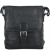 Mens 3 Pocket Luxury Small Leather Flight Bag Black : Jack -Luxe Style Central ashwood mens 3 pocket luxury small leather flight bag black jack p659 2687 image