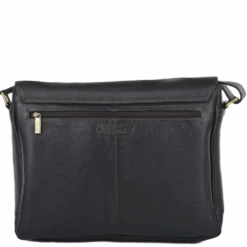 Mens Double Clasp Laptop Satchel Brown/tum : Jasper -Luxe Style Central ashwood mens double clasp laptop satchel brown tum jasper p661 2697 image