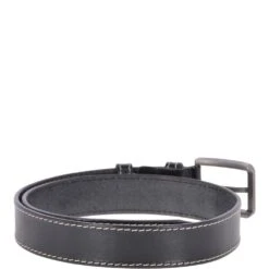 Mens Leather Belt Black: AB-02 -Luxe Style Central ashwood mens leather belt black ab 02 p3123 13718 image
