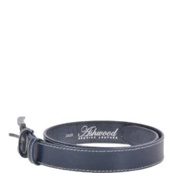 Mens Leather Belt Navy: AB-02 -Luxe Style Central ashwood mens leather belt navy ab 02 p3125 13725 image