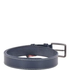 Mens Leather Belt Navy: AB-02 -Luxe Style Central ashwood mens leather belt navy ab 02 p3125 13726 image