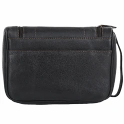 Mens Leather Hanging Wash Bag Brown : 89145 -Luxe Style Central ashwood mens leather hanging wash bag brown 89145 p592 2390 image