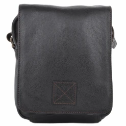 Mens Small Zip Around Flight Side Bag Brown/tum : Jerry