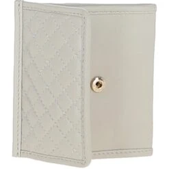 Quilted Coin Card Purse Cream: QCP