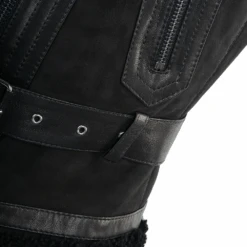 Shearling Leather And Suede Biker Gilet Black/suede : Indiana -Luxe Style Central ashwood shearling leather and suede biker gilet black suede indiana p1531 6857 image