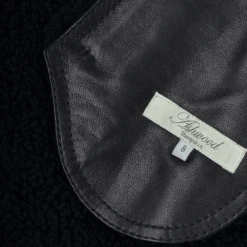 Shearling Leather And Suede Biker Gilet Black/suede : Indiana -Luxe Style Central ashwood shearling leather and suede biker gilet black suede indiana p1531 6858 image