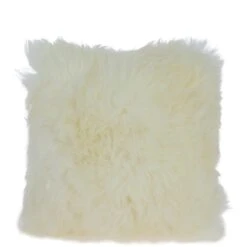 Sheepskin Cushion Ivory