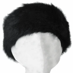 Sheepskin Leather Headband Black : Kinona