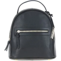 Small Leather Backpack Black: Z-74