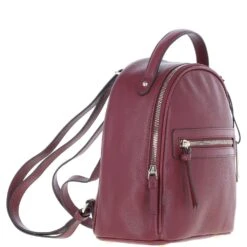 Small Leather Backpack Wine: Z-74 -Luxe Style Central ashwood small leather backpack wine z 74 p7010 25590 image